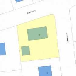 30 Chaske Ave, Newton MA 02466-1122 plot plan