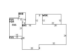 32 Considine Rd, Newton MA  02459-3604 floor plan