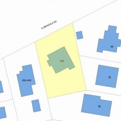 430 Albemarle Rd, Newton MA 02460-1362 plot plan