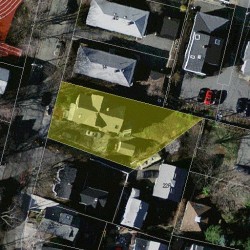 18 Oakland St, Newton MA  02458-1801 aerial view