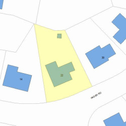 22 Hagen Rd, Newton MA  02459-2752 plot plan