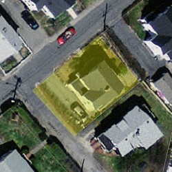 28 Alden Pl, Newton MA  02465-1529 aerial view