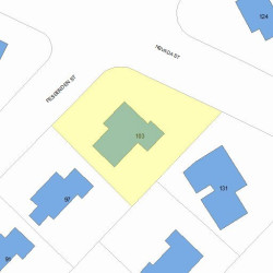 103 Fessenden St, Newton MA 02460-1119 plot plan
