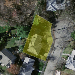 16 Shuman Cir, Newton MA 02459-2771 aerial view