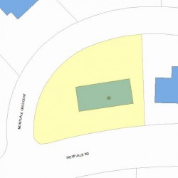65 Montvale Rd, Newton MA 02459-1361 plot plan