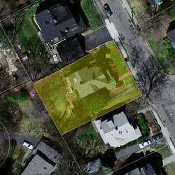 85 Hillside Ave, Newton MA  02465-2543 aerial view