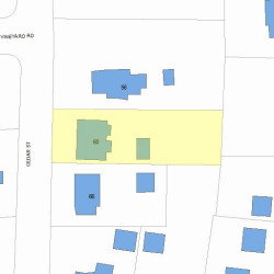 60 Cedar St, Newton MA 02459-1113 plot plan