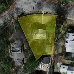 252 Waban Ave, Newton MA 02468-2108 aerial view