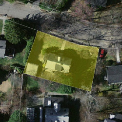 44 Concolor Ave, Newton MA  02458-2524 aerial view