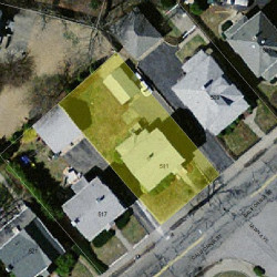 511 California St, Newton MA 02460-1210 aerial view