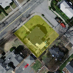 518 California St, Newton MA  02460-1246 aerial view