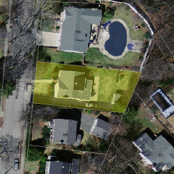 160 Woodcliff Rd, Newton MA 02461-1839 aerial view