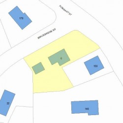 6 Bracebridge Rd, Newton MA 02459-1729 plot plan