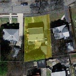 30 Waldorf Rd, Newton MA  02461-1333 aerial view