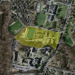 825 Centre St, Newton MA 02458-2527 aerial view