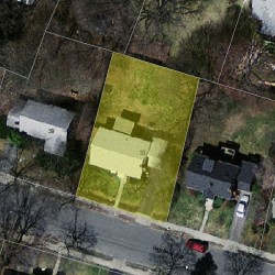 33 Barbara Rd, Newton MA  02465-1123 aerial view