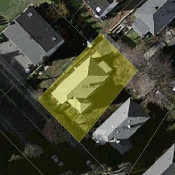 314 Adams St, Newton MA 02458-1455 aerial view