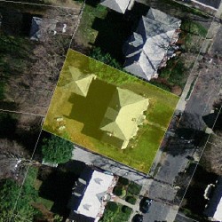 41 Prentice Rd, Newton MA  02459-1325 aerial view