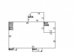 256 Dorset Rd, Newton MA 02468-1428 floor plan