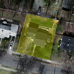 165 Fairway Dr, Newton MA 02465-1714 aerial view