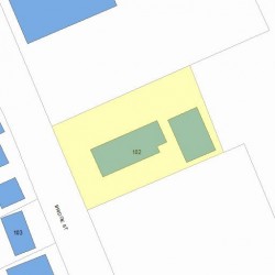 102 Bridge St, Newton MA 02458-1129 plot plan