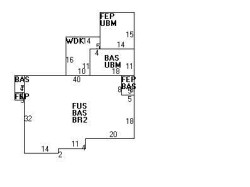 90 Mandalay Rd, Newton MA 02459-1337 floor plan