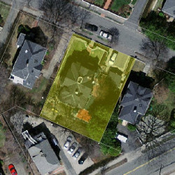 18 Woodbine St, Newton MA 02466-1809 aerial view