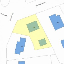 364 Auburndale Ave, Newton MA 02466-1221 plot plan