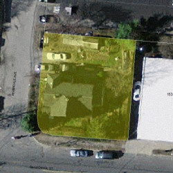 159 California St, Newton MA  02458-1023 aerial view