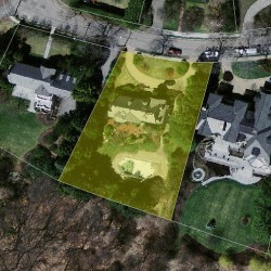 160 Dartmouth St, Newton MA  02465-2839 aerial view