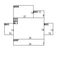 24 Pine Crest Rd, Newton MA  02459-2123 floor plan