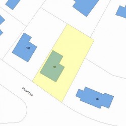 95 Stuart Rd, Newton MA 02459-1211 plot plan