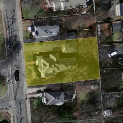 82 Harvard St, Newton MA 02460-2232 aerial view