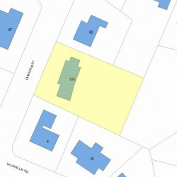 100 Langdon St, Newton MA 02458-1981 plot plan
