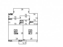 206 Greenwood St, Newton MA 02459-3043 floor plan