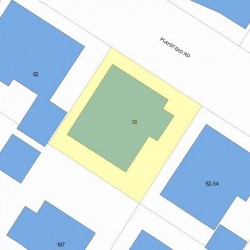 58 Playstead Rd, Newton MA 02458-2125 plot plan