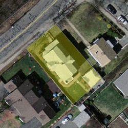 442 California St, Newton MA  02460-1211 aerial view
