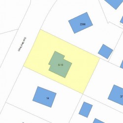 10 Oakland Ave, Newton MA 02466-1705 plot plan