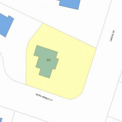 233 Grove St, Newton MA  02466-2271 plot plan