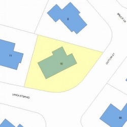 95 Cotton St, Newton MA 02458-2623 plot plan