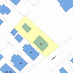 1657 Centre St, Newton MA 02461-1521 plot plan