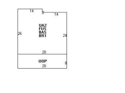 836 Watertown St, Newton MA 02465-2139 floor plan