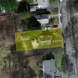 171 Melrose St, Newton MA  02466-1107 aerial view