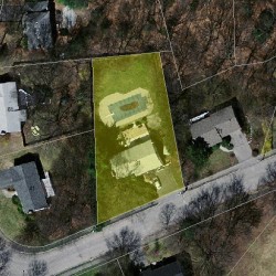 31 Arlo Rd, Newton MA 02464-1002 aerial view