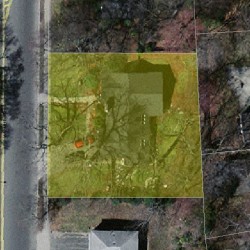 688 Walnut St, Newton MA 02459-1418 aerial view