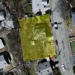 68 Indiana Ter, Newton MA  02464-1337 aerial view