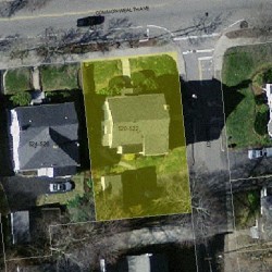 520 Commonwealth Ave, Newton MA 02459-1634 aerial view