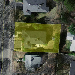 490 Lowell Ave, Newton MA 02460-2353 aerial view