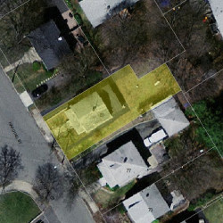 81 Harding St, Newton MA 02465-1336 aerial view