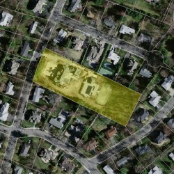 74 Oak Hill St, Newton MA 02459-3432 aerial view